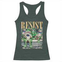 Portland Frog Resist Protest Racerback Tank Top 80s Frogs Deportation Resistance - Wonder Print Shop