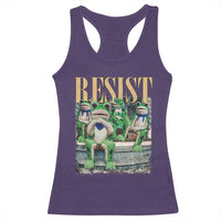 Portland Frog Resist Protest Racerback Tank Top 80s Frogs Deportation Resistance - Wonder Print Shop