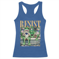 Portland Frog Resist Protest Racerback Tank Top 80s Frogs Deportation Resistance - Wonder Print Shop
