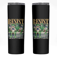 Portland Frog Resist Protest Skinny Tumbler 80s Frogs Deportation Resistance - Wonder Print Shop
