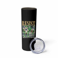 Portland Frog Resist Protest Skinny Tumbler 80s Frogs Deportation Resistance - Wonder Print Shop