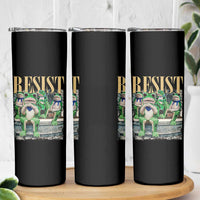 Portland Frog Resist Protest Skinny Tumbler 80s Frogs Deportation Resistance - Wonder Print Shop