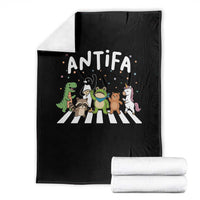 Resist Frog Protest Throw Blanket Antifa Inflatable Costume Portland Frog Political Satire - Wonder Print Shop