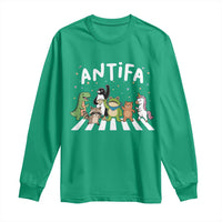 Resist Frog Protest Long Sleeve Shirt Antifa Inflatable Costume Portland Frog Political Satire - Wonder Print Shop