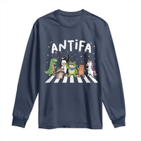 Resist Frog Protest Long Sleeve Shirt Antifa Inflatable Costume Portland Frog Political Satire - Wonder Print Shop
