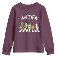 Resist Frog Protest Youth Sweatshirt Antifa Inflatable Costume Portland Frog Political Satire - Wonder Print Shop