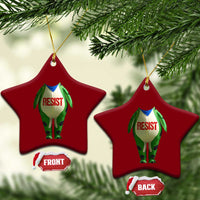 Portland Frog Ceramic Ornament Funny Political Costume Protest Resist - Wonder Print Shop