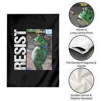 Portland Frog Protest Garden Flag Vintage Activist Resistance - Wonder Print Shop