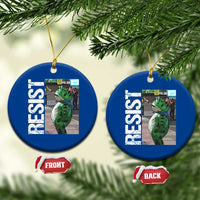 Portland Frog Protest Ceramic Ornament Vintage Activist Resistance - Wonder Print Shop