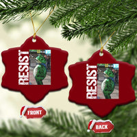 Portland Frog Protest Ceramic Ornament Vintage Activist Resistance - Wonder Print Shop