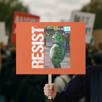 Portland Frog Protest Protest Sign Vintage Activist Resistance - Wonder Print Shop