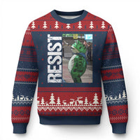 Portland Frog Protest Ugly Christmas Sweater Vintage Activist Resistance - Wonder Print Shop