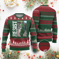 Portland Frog Protest Ugly Christmas Sweater Vintage Activist Resistance - Wonder Print Shop