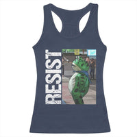 Portland Frog Protest Racerback Tank Top Vintage Activist Resistance - Wonder Print Shop