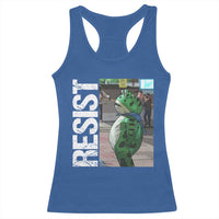 Portland Frog Protest Racerback Tank Top Vintage Activist Resistance - Wonder Print Shop