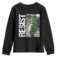 Portland Frog Protest Youth Sweatshirt Vintage Activist Resistance - Wonder Print Shop