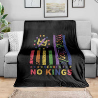 We The People No Kings in America Throw Blanket Protest LGBTQ+ American Flag - Wonder Print Shop