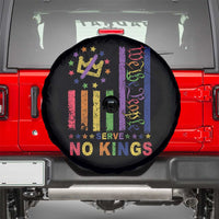 We The People No Kings in America Spare Tire Cover Protest LGBTQ+ American Flag - Wonder Print Shop