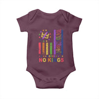 We The People No Kings in America Baby Onesie Protest LGBTQ+ American Flag - Wonder Print Shop