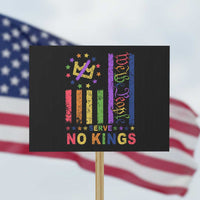We The People No Kings in America Protest Sign Protest LGBTQ+ American Flag - Wonder Print Shop