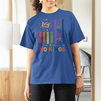 We The People No Kings in America T Shirt For Women Protest LGBTQ+ American Flag - Wonder Print Shop