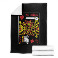 No Kings in America Throw Blanket Resist Protest Playing Card - Wonder Print Shop