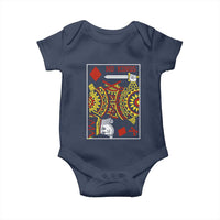 No Kings in America Baby Onesie Resist Protest Playing Card - Wonder Print Shop