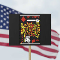 No Kings in America Protest Sign Resist Protest Playing Card - Wonder Print Shop