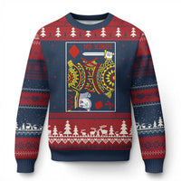 No Kings in America Ugly Christmas Sweater Resist Protest Playing Card - Wonder Print Shop