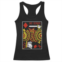 No Kings in America Racerback Tank Top Resist Protest Playing Card - Wonder Print Shop