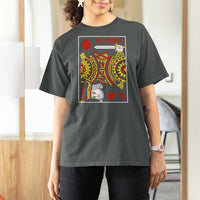 No Kings in America T Shirt For Women Resist Protest Playing Card - Wonder Print Shop