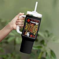 No Kings in America Tumbler With Handle Resist Protest Playing Card - Wonder Print Shop