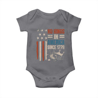 No Kings in America Baby Onesie Since 1776 Social Justice American Flag - Wonder Print Shop
