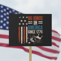 No Kings in America Protest Sign Since 1776 Social Justice American Flag - Wonder Print Shop