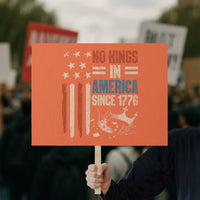 No Kings in America Protest Sign Since 1776 Social Justice American Flag - Wonder Print Shop