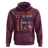 No Kings in America Hoodie Since 1776 Social Justice American Flag - Wonder Print Shop