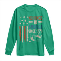 No Kings in America Long Sleeve Shirt Since 1776 Social Justice American Flag - Wonder Print Shop