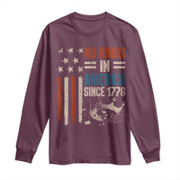 No Kings in America Long Sleeve Shirt Since 1776 Social Justice American Flag - Wonder Print Shop