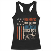 No Kings in America Racerback Tank Top Since 1776 Social Justice American Flag - Wonder Print Shop
