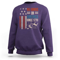 No Kings in America Sweatshirt Since 1776 Social Justice American Flag - Wonder Print Shop
