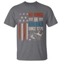 No Kings in America T Shirt Since 1776 Social Justice American Flag - Wonder Print Shop