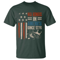 No Kings in America T Shirt Since 1776 Social Justice American Flag - Wonder Print Shop