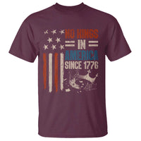 No Kings in America T Shirt Since 1776 Social Justice American Flag - Wonder Print Shop