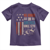 No Kings in America Toddler T Shirt Since 1776 Social Justice American Flag - Wonder Print Shop