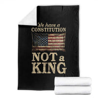 We Have A Constitution Not A King Throw Blanket Retro Social Justice American Flag - Wonder Print Shop