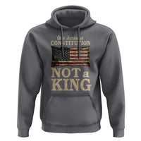 We Have A Constitution Not A King Hoodie Retro Social Justice American Flag - Wonder Print Shop