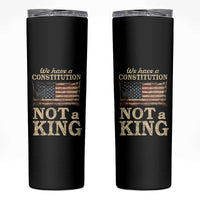 We Have A Constitution Not A King Skinny Tumbler Retro Social Justice American Flag - Wonder Print Shop