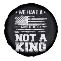 No Kings in America Spare Tire Cover We Have A Constitution Not A King Resist US Flag - Wonder Print Shop