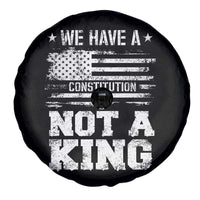 No Kings in America Spare Tire Cover We Have A Constitution Not A King Resist US Flag - Wonder Print Shop