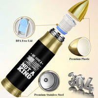 No Kings in America Bullet Tumbler We Have A Constitution Not A King Resist US Flag - Wonder Print Shop